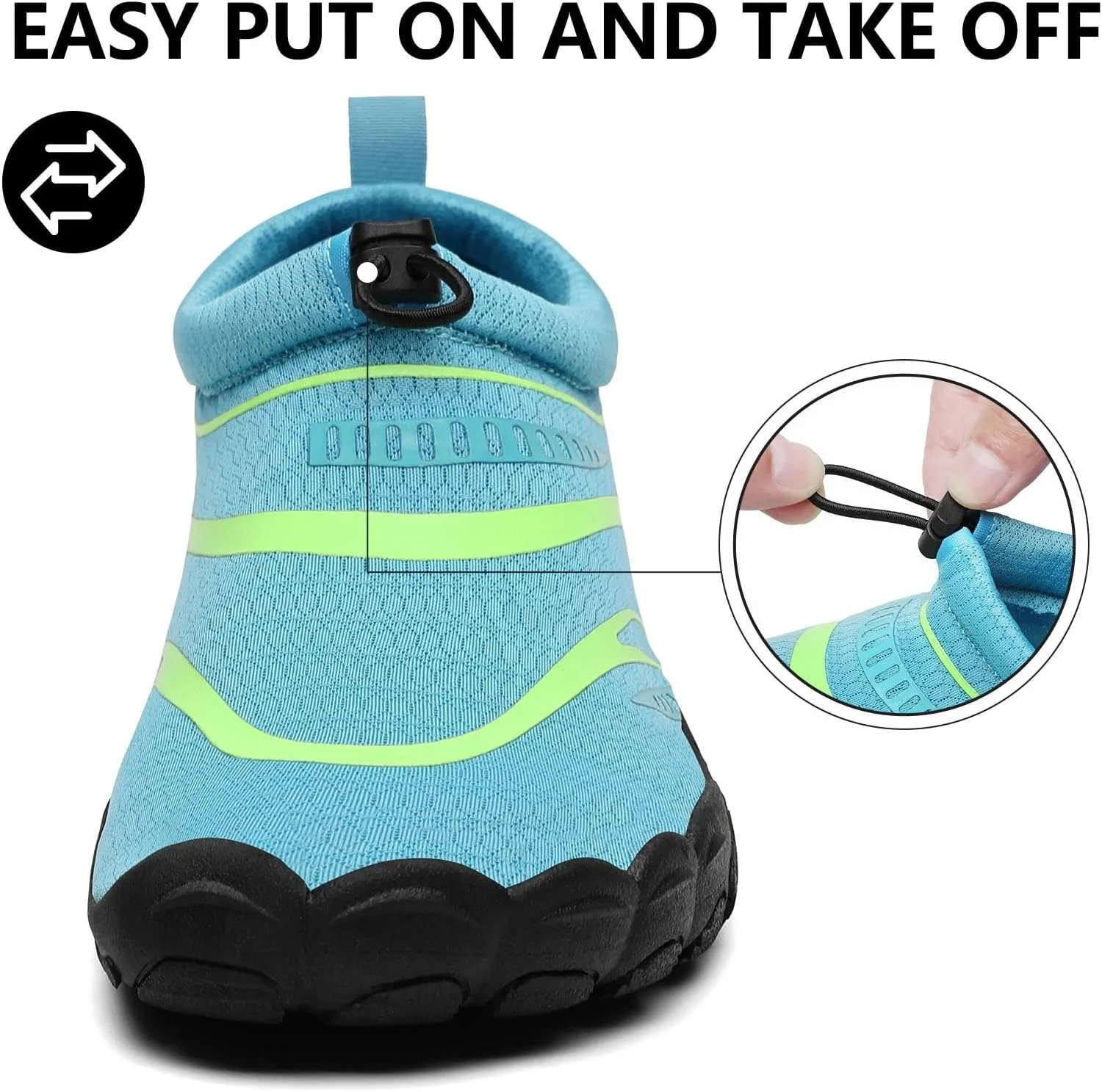 Mishansha Womens Mens Water Swim Shoes Wide Toe Box Barefoot Shoes US Size 5.5-13.5 Women / 3-11.5 Men