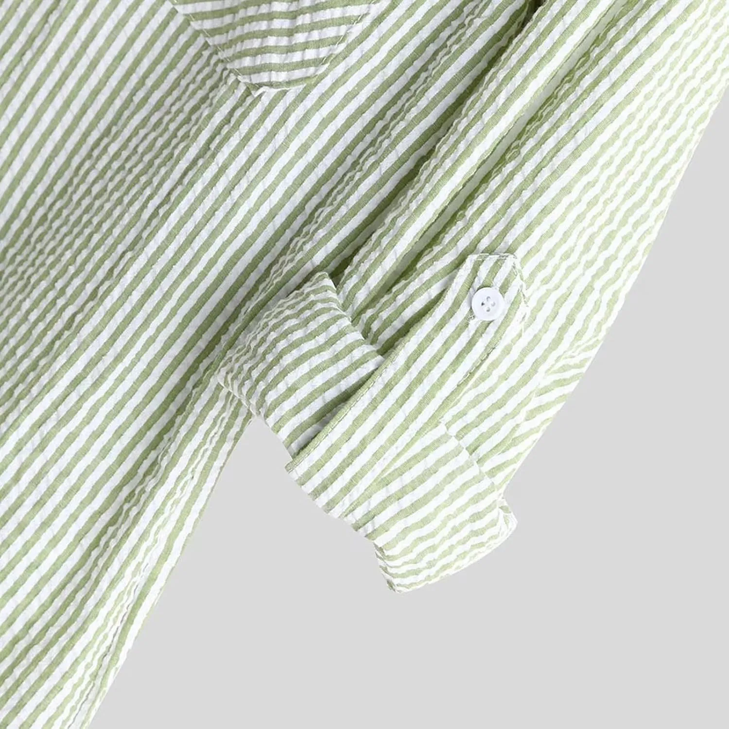 Muscularfit Mens Short Sleeve Button Down Shirts Causal Loose Linen V Neck Striped Solid Summer Spring Shirt Work Going Out