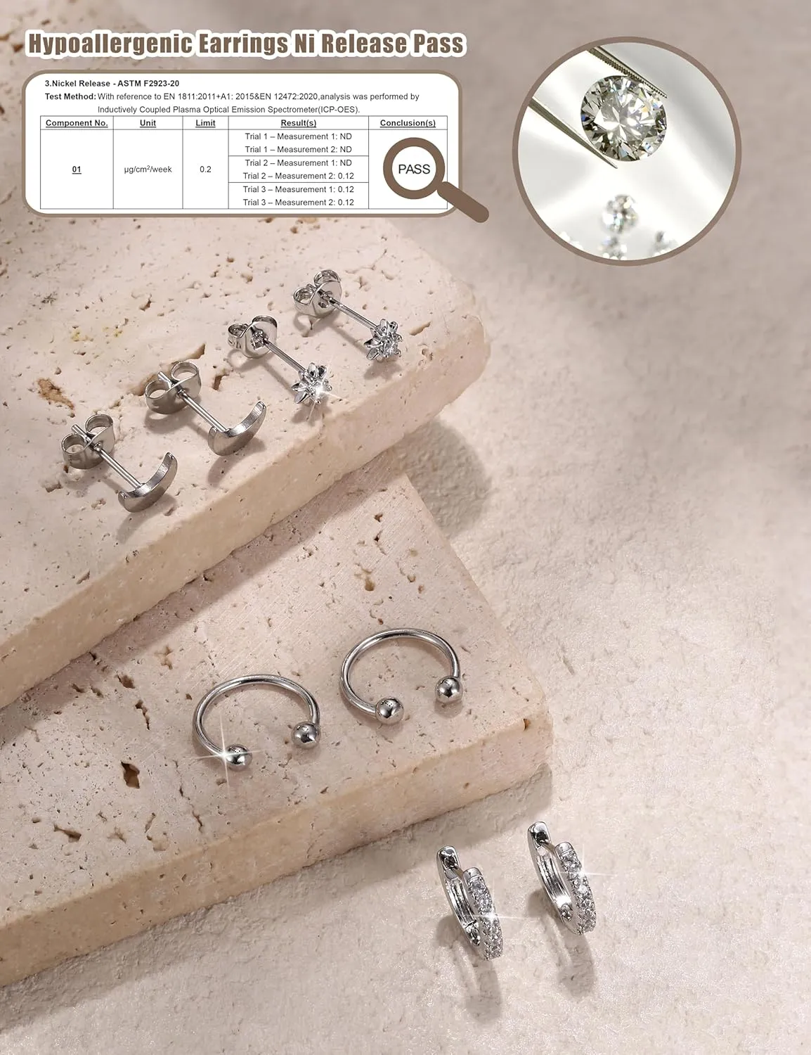 ORAZIO Small Gold Hoop Earrings for Women Hypoallergenic 14K Gold Plated Chunky Huggie Earring Sets for Multiple Piercing Dainty Earing Stacks Set Cute Silver Cartilage Jewelry Trendy Gifts