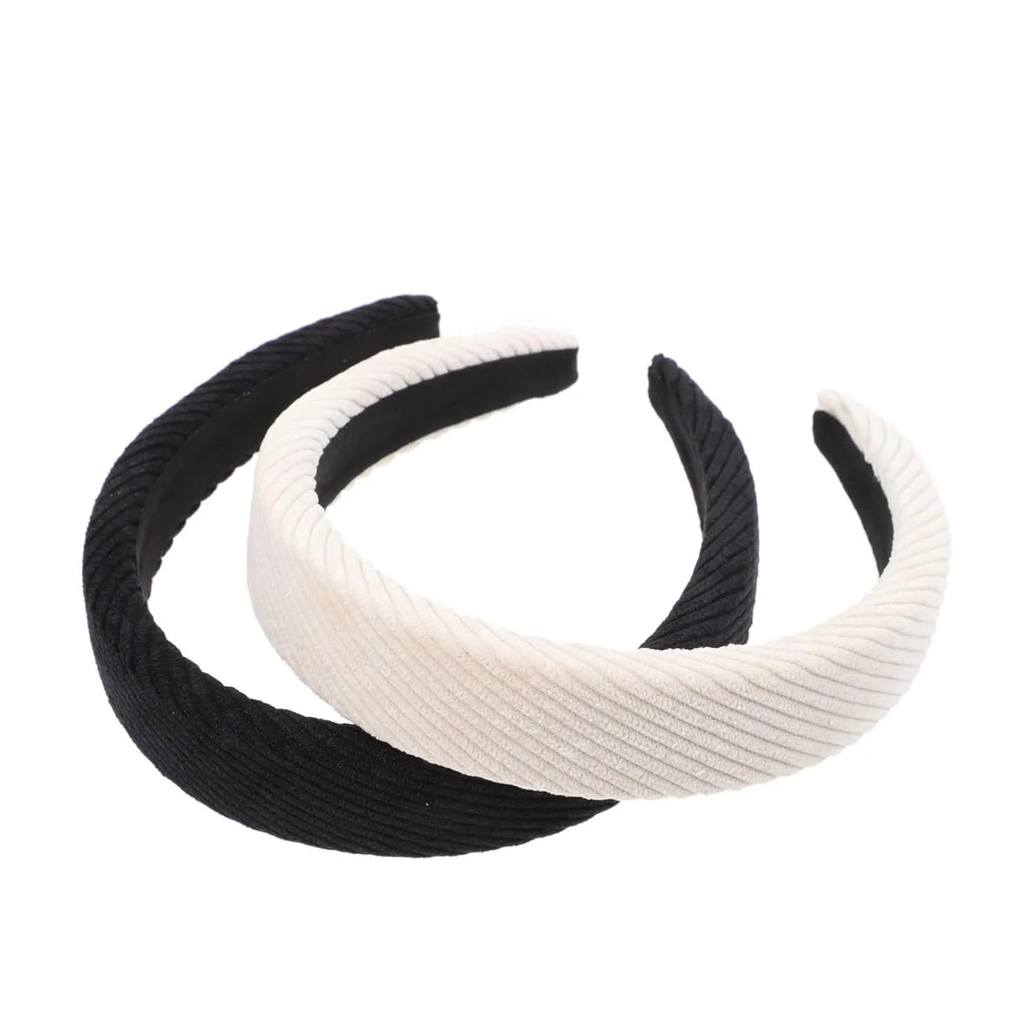 PartyKindom 2pcs Retro Headbands Non-skid Simple Hair Accessories for Women Lightweight Comfortable Design for Festivals Parties and Everyday Use