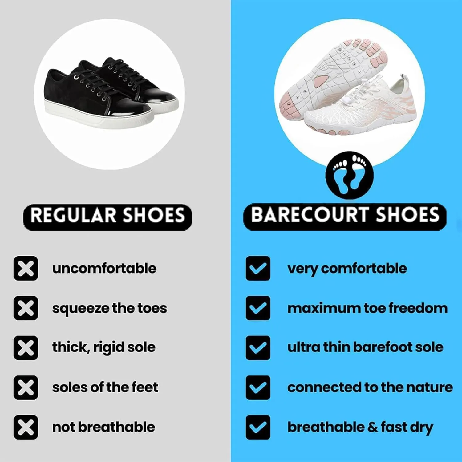 Peluca Barefoot Shoes Men Women, Peluca Barefoot Water Shoes Wide Toe, Lightweight Breathable Running Five Toe Shoe