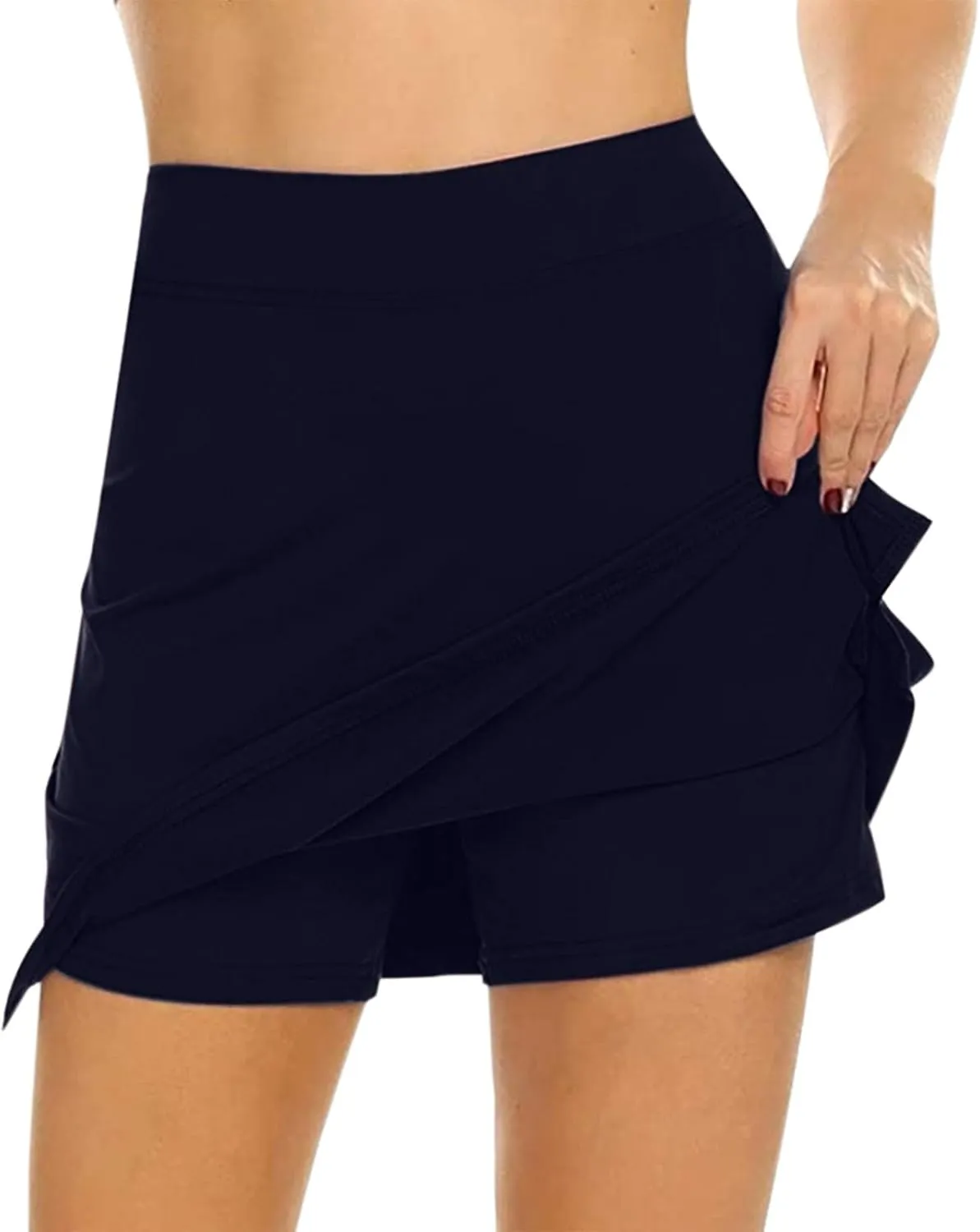 Pencil Skirt for Women Tummy Control Yoga Skirt Stretch Bodycon Skirts Below Knee Office Skirts Business Casual Skirt