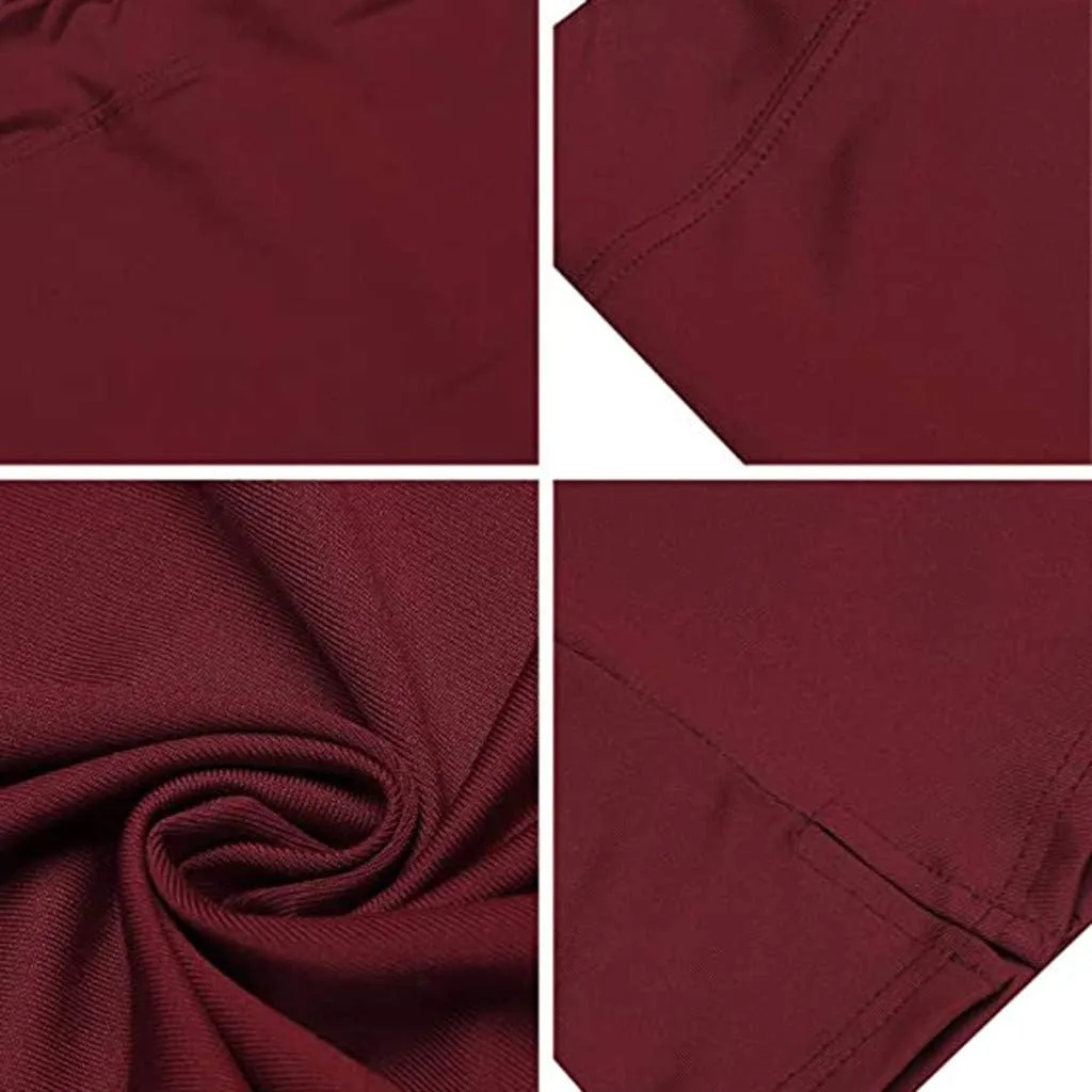 Pencil Skirt for Women Tummy Control Yoga Skirt Stretch Bodycon Skirts Below Knee Office Skirts Business Casual Skirt