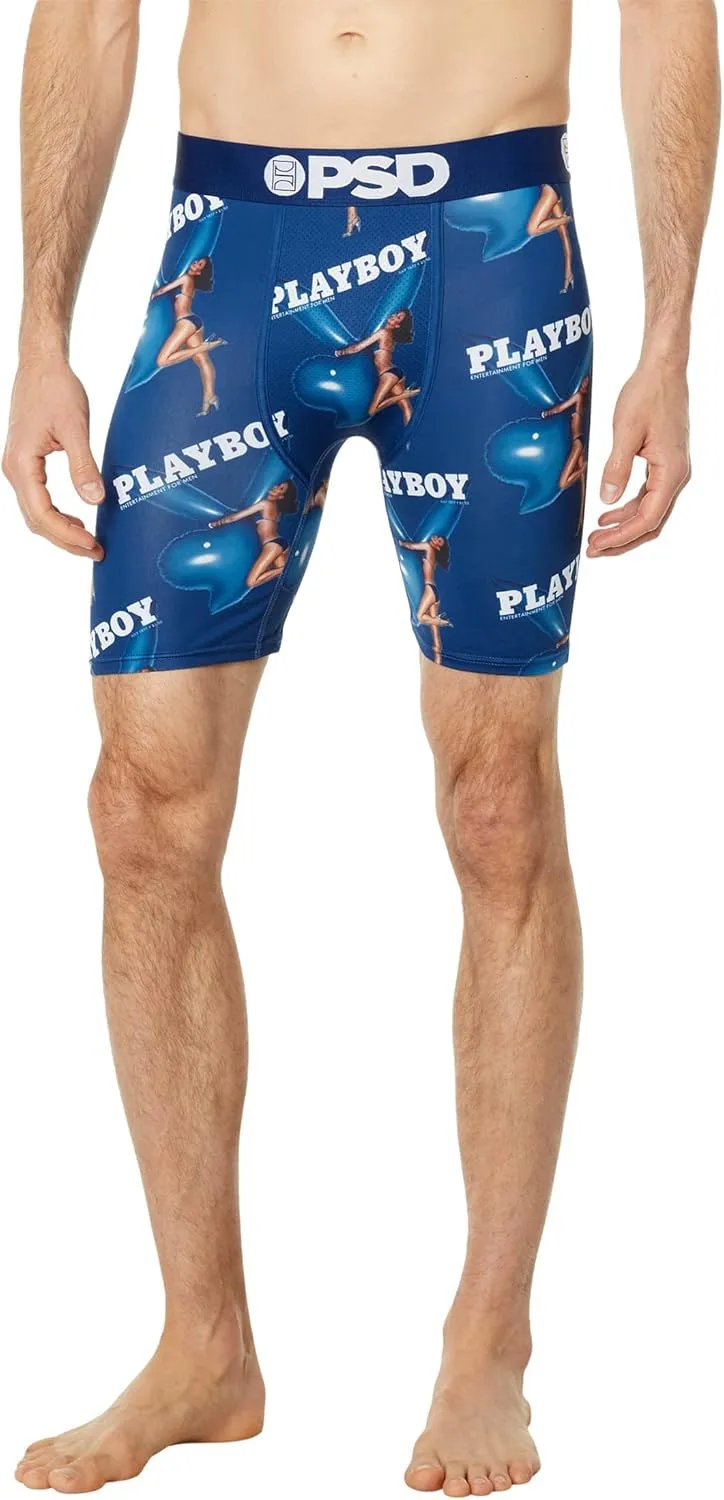 PSD Men's Playboy Balloon Boxer Briefs, Blue, M