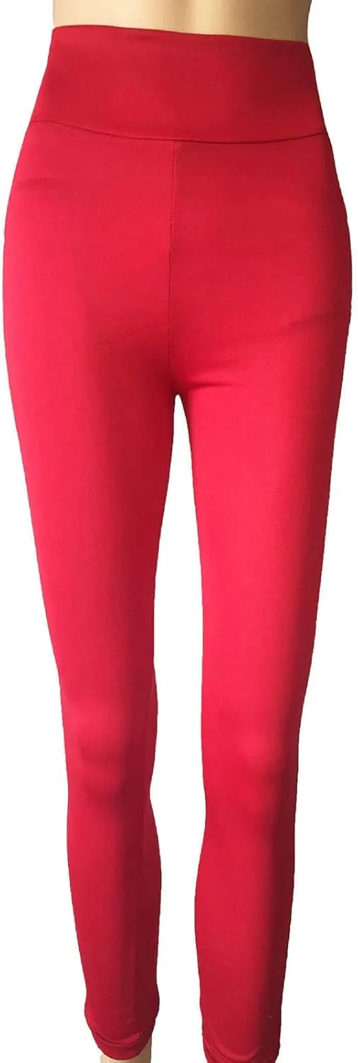 Ruziyoog Yoga Pants for Women Stretch Soft High Waist Leggings Tummy Control Workout Fitness Tights Solid Color Activewear