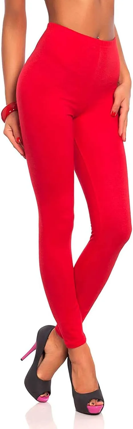 Ruziyoog Yoga Pants for Women Stretch Soft High Waist Leggings Tummy Control Workout Fitness Tights Solid Color Activewear