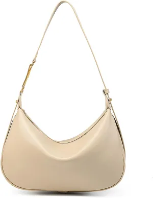 Shoulder Bags for Women, Genuine Leather Crossbody bags purses, Crescent Handbags with an Adjustable Strap
