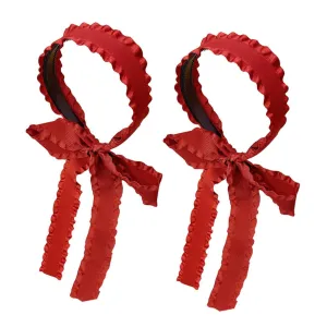 SOIMISS Gorgeous Women Headband Hair Wraps Ribbon Plaid Style for Women Hair Accessories