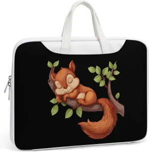 Squirrel Sleep Laptop Tote Bag Waterproof Computer Carrying Case Business Office Briefcase