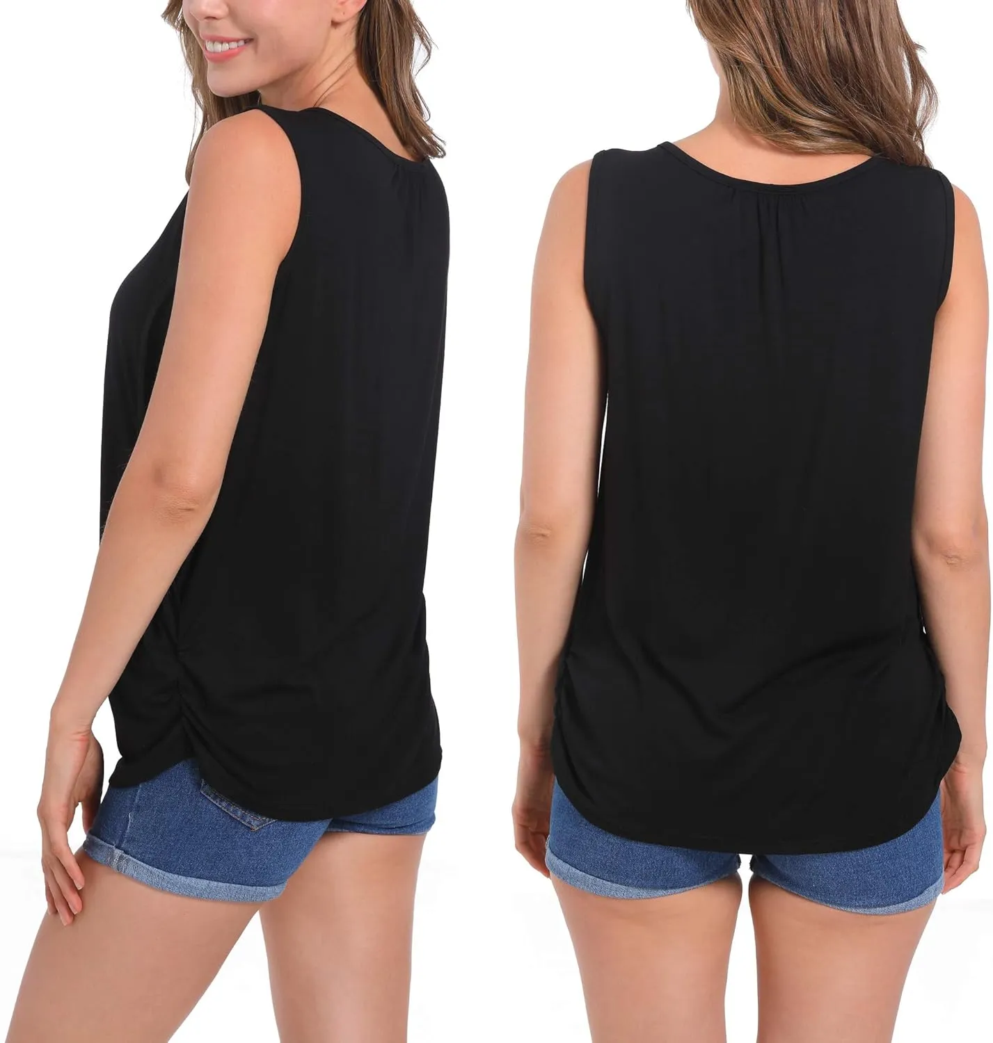 SUIEK Women's Maternity Nursing Tops Breastfeeding Tanks Tee Shirt Pregnancy Clothes