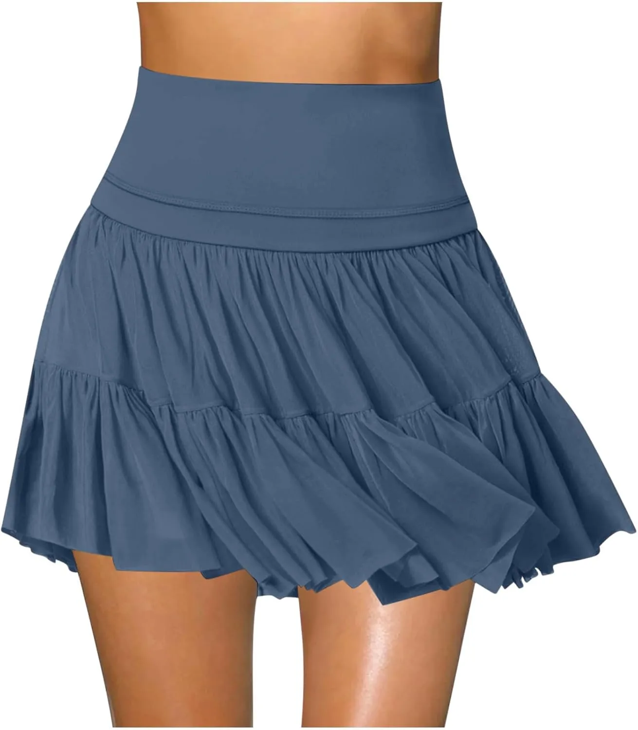 TANGNADE Women Pleated Tennis Skirts Dressy Casual High Waisted Tummy Control Athletic Workout Golf Ruffle Skorts