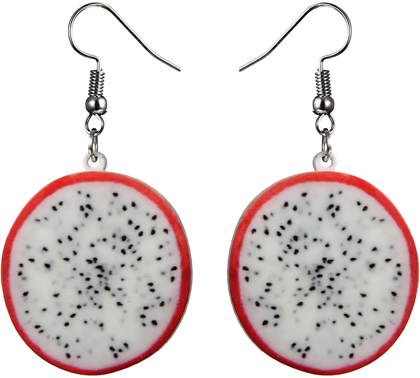 Thick Hoops Cute Feminine Fruit Earrings Multi Piece Set Funny Kawaii Lemon Earrings Funky Novelty Small Studs Earrings