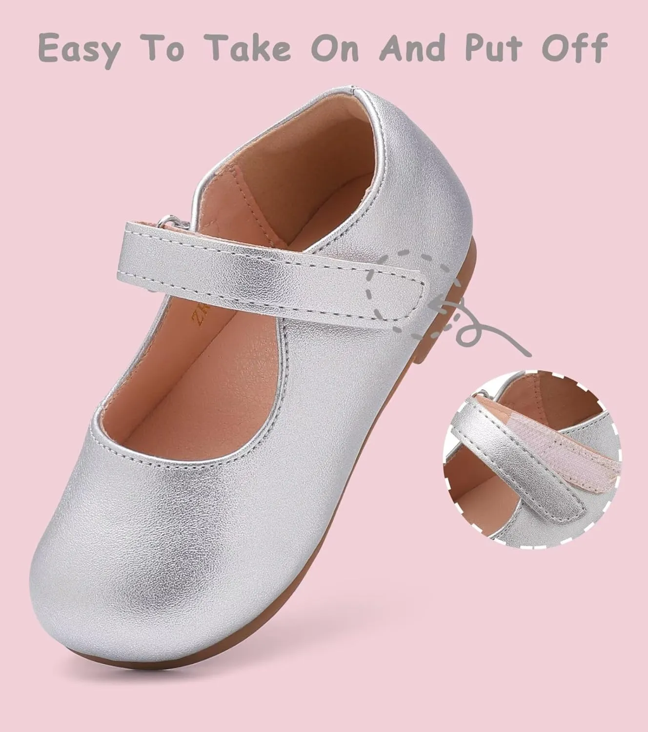Toddler Flower Girl Dress Shoes Mary Janes Flat