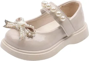 Toddler Girls Platform Mary Jane Shoes Bow Girls Dress Shoes Little Girl School Uniform Oxford Shoes for Girl Flats