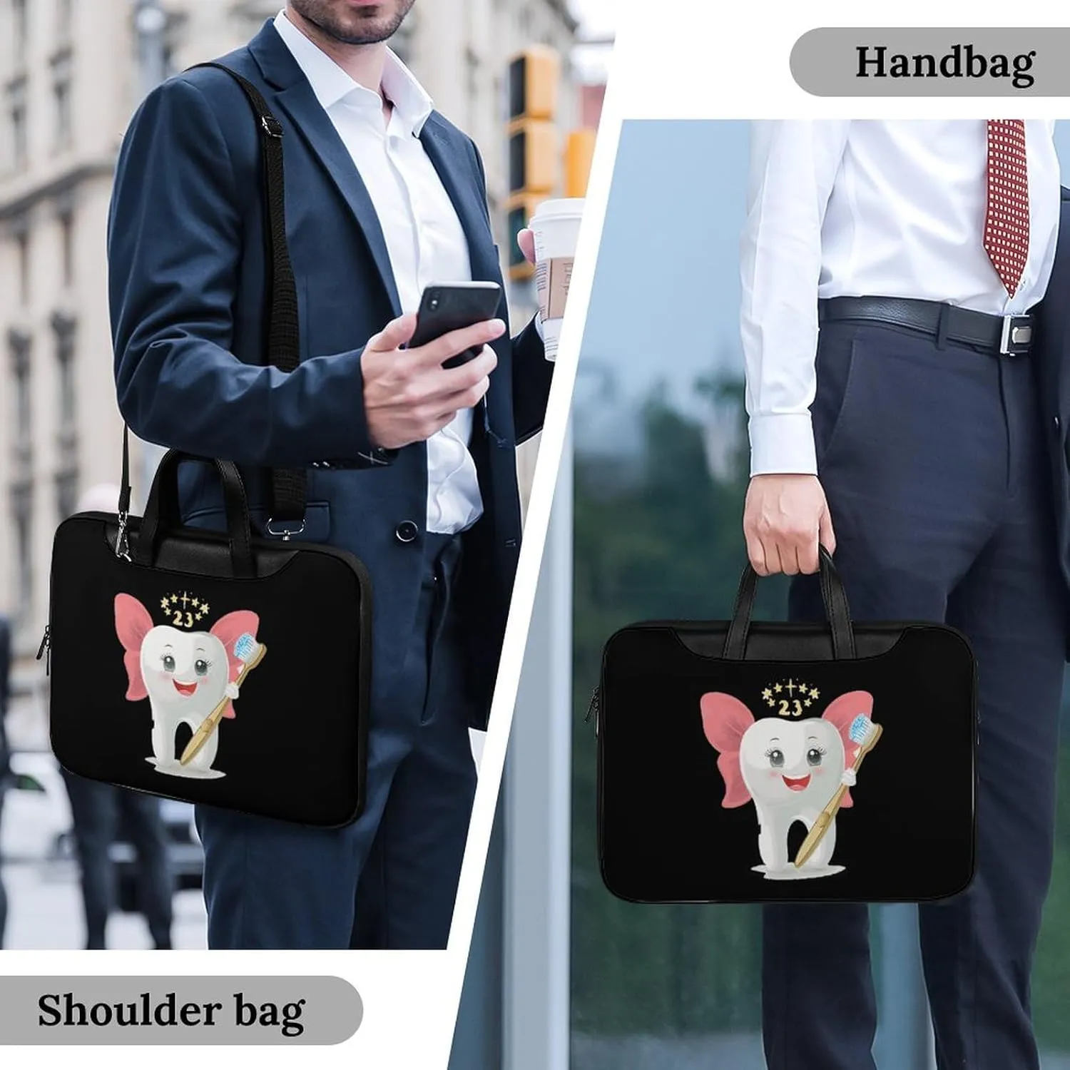 Tooth Fairy Laptop Tote Bag Waterproof Computer Carrying Case Business Office Briefcase