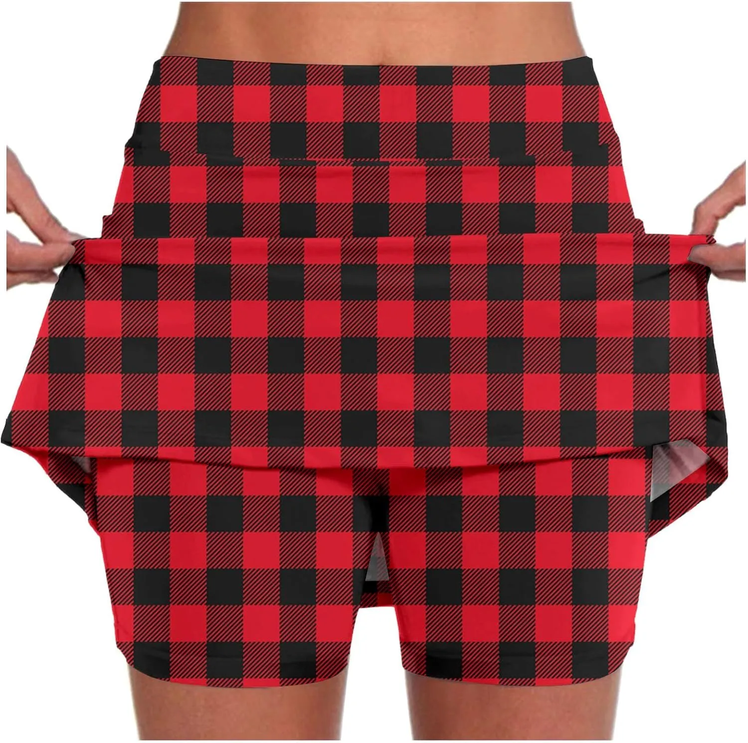 Tum Control Skorts for Women with Pockets Dressy Casual High Waist Athletic Skort Summer Workout Golf Skirts