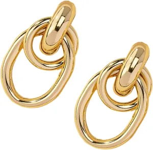 Unique Women's Hoop Earrings Minimalist Design Drop Earrings for Women Fashion Jewelry