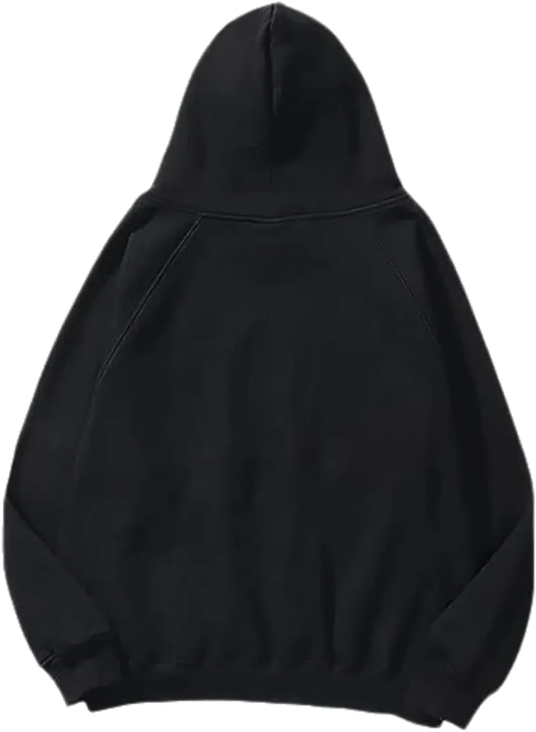 Unisex Basic Loose Hoodie Sweatshirt Long Sleeve Pocket Drop Shoulder Pullovers