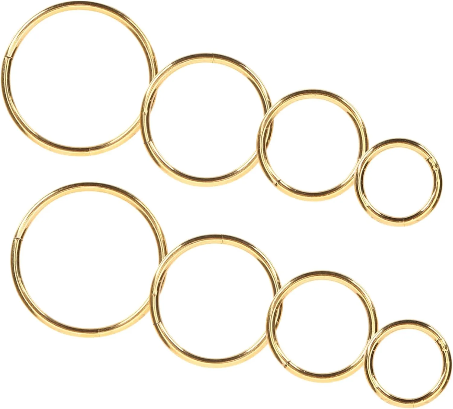 VALICLUD Nose Rings Hoops Gold Real Nose Rings Spiral Nose Ring Hoops Women Nose Jewelry Fashion Metal Nose Piercings