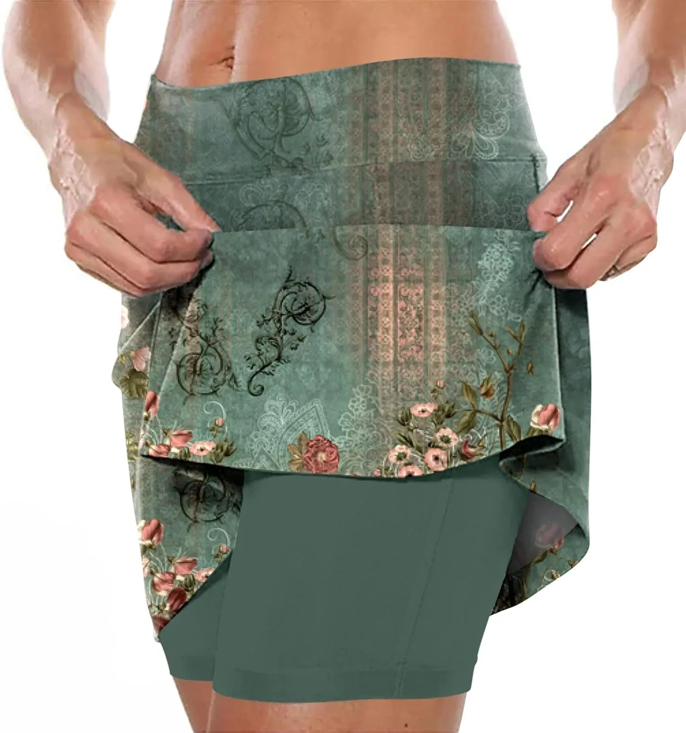 Versatile Skorts for Women, Women's Casual Athlete Tennis Skirts, Sports Lightweight Golf Workout Skort with Pockets