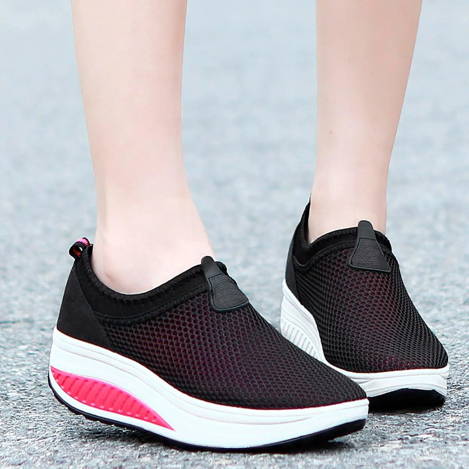 Walking Shoes Women's Arch Support Plantar Fasciitis Orthopaedic Shoes Comfortable Wide Sports Ocean Swim
