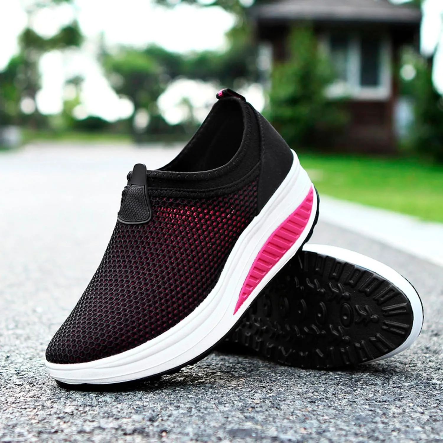 Walking Shoes Women's Arch Support Plantar Fasciitis Orthopaedic Shoes Comfortable Wide Sports Ocean Swim