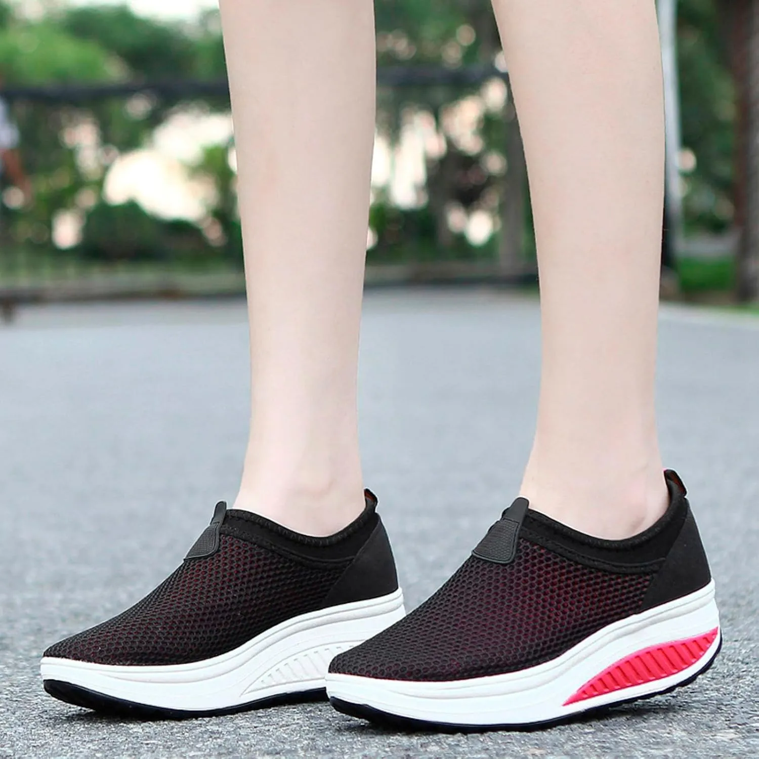 Walking Shoes Women's Arch Support Plantar Fasciitis Orthopaedic Shoes Comfortable Wide Sports Ocean Swim