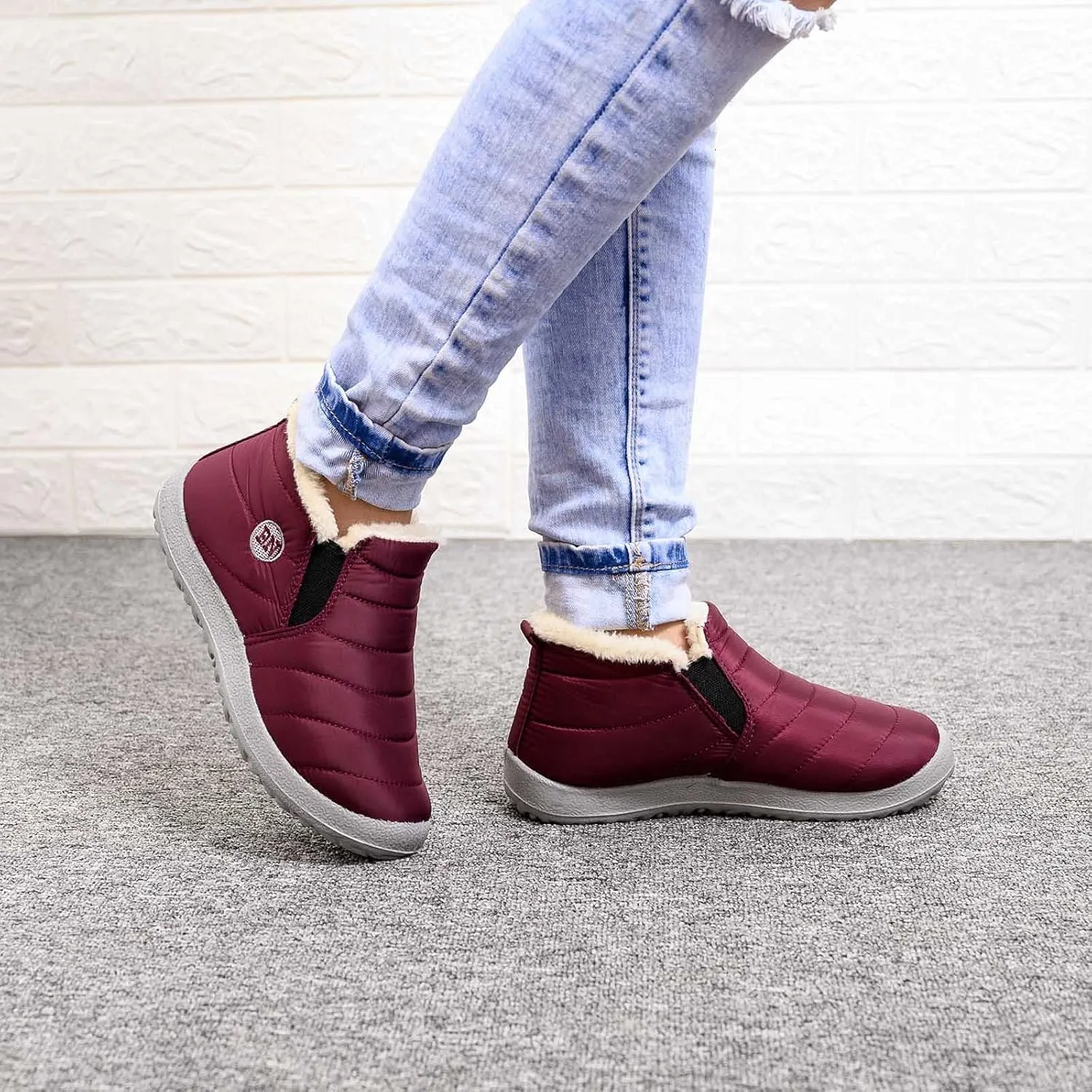 Women Snow Boots Waterproof Tall Women Snow Boots Size 8 Womens Winter Boots Size 9 Wide Boots for Snow and Ice Botas De Nieves Calidad Para Mujer Impermeables