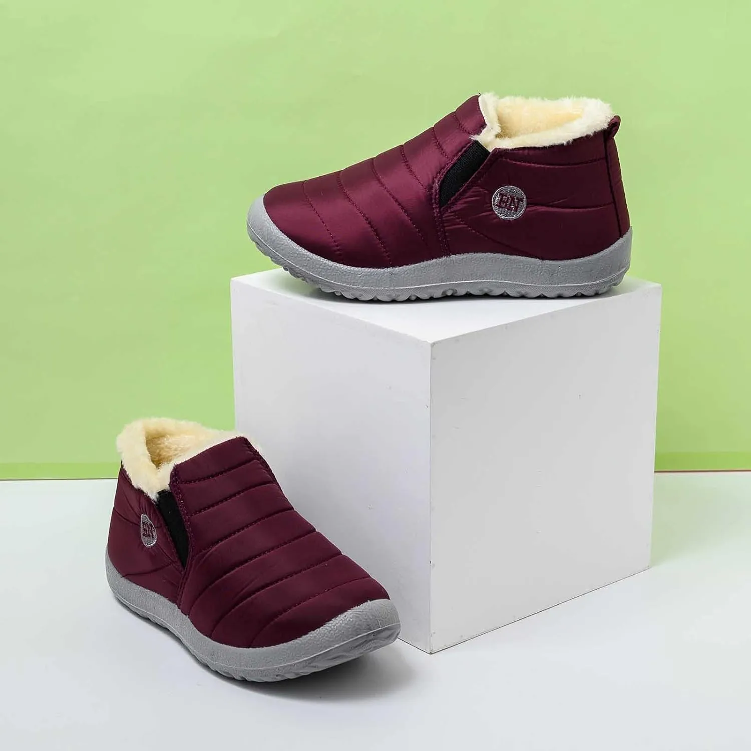Women Snow Boots Waterproof Tall Women Snow Boots Size 8 Womens Winter Boots Size 9 Wide Boots for Snow and Ice Botas De Nieves Calidad Para Mujer Impermeables