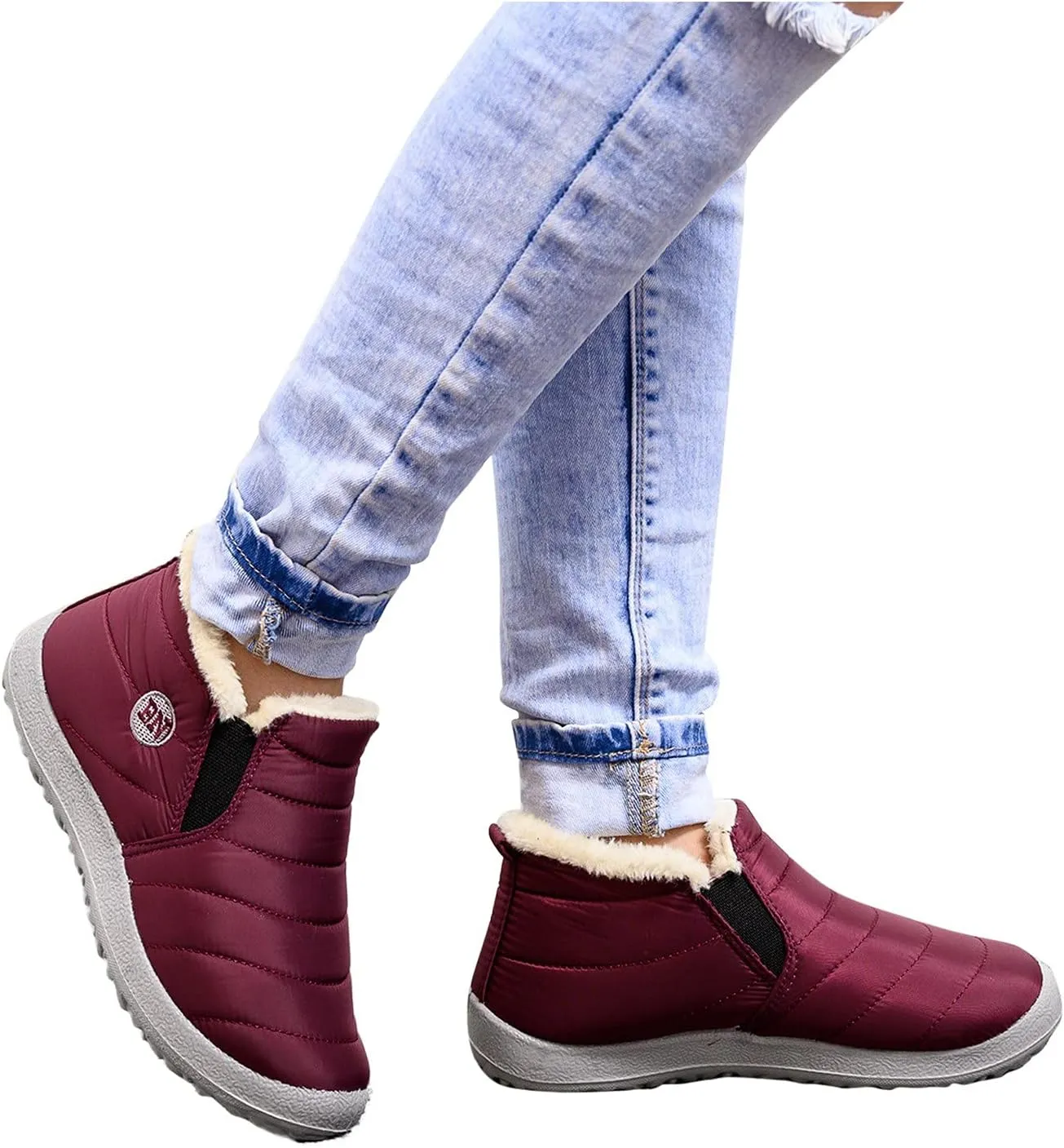 Women Snow Boots Waterproof Tall Women Snow Boots Size 8 Womens Winter Boots Size 9 Wide Boots for Snow and Ice Botas De Nieves Calidad Para Mujer Impermeables