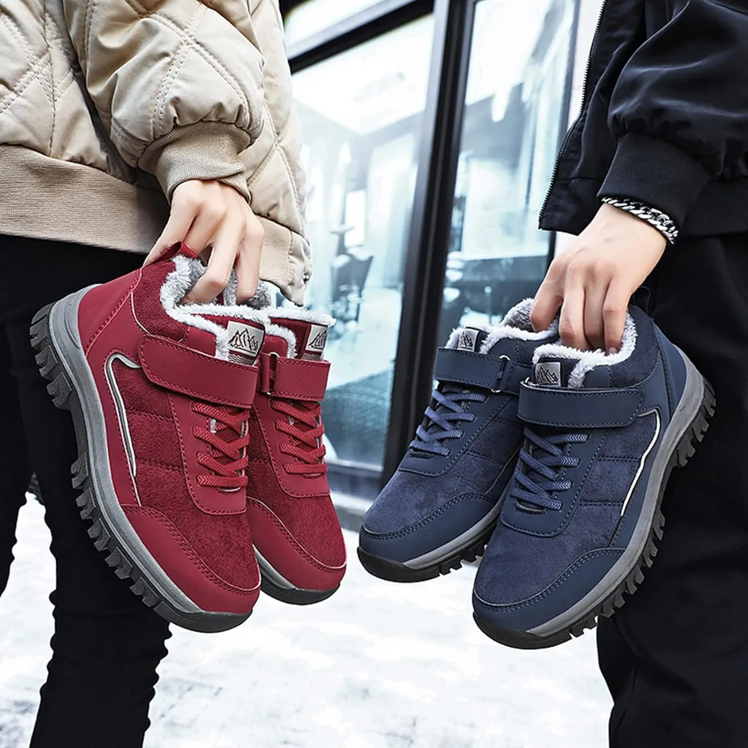 Womens Ankle Snow Boots Waterproof 10 Wide Snow Boots for Woman Women Winter Boots Wide Calf Winter Women Boots Wide Calf Botas De Nieves Calidad Para Mujer Impermeables