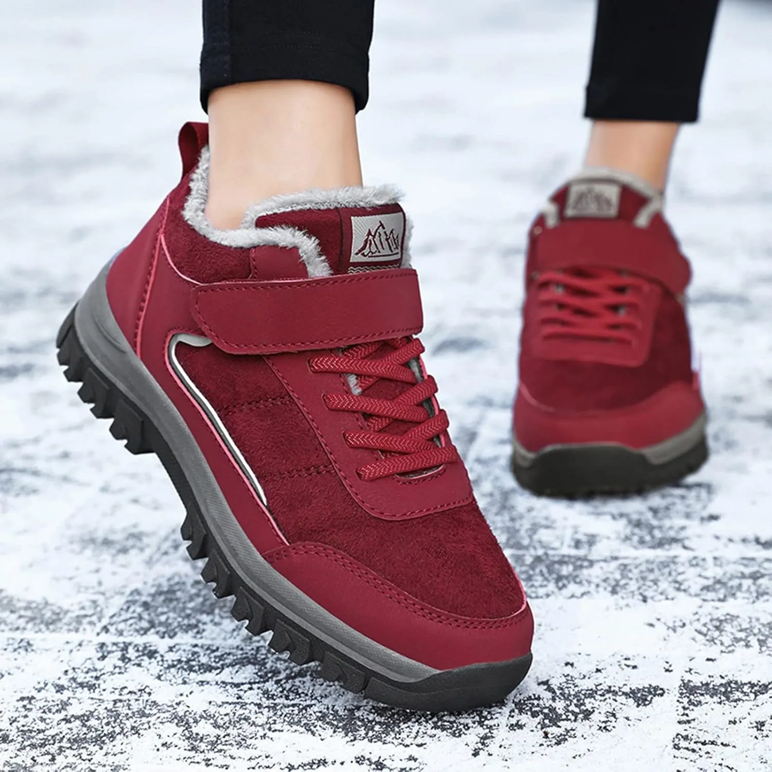 Womens Ankle Snow Boots Waterproof 10 Wide Snow Boots for Woman Women Winter Boots Wide Calf Winter Women Boots Wide Calf Botas De Nieves Calidad Para Mujer Impermeables