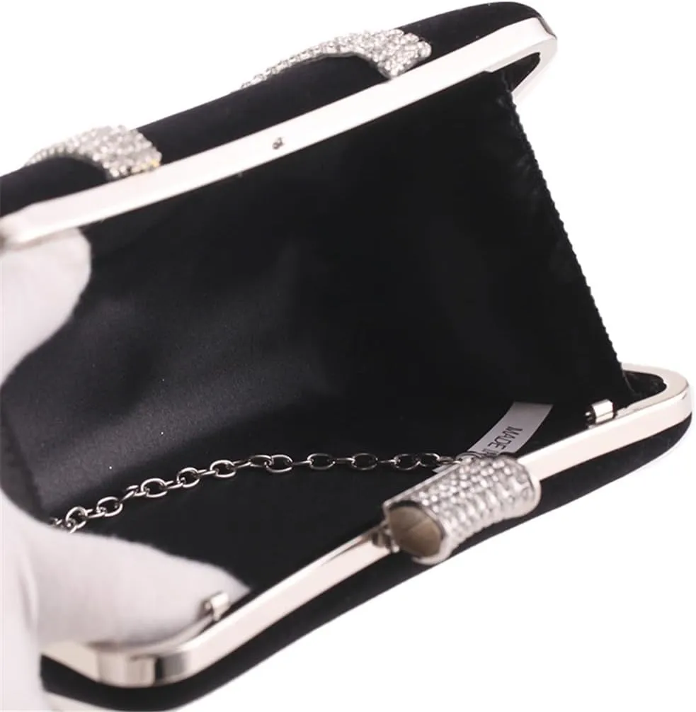 Women's Bag Diamonds Finger Evening Party Bag U Flannel Bag