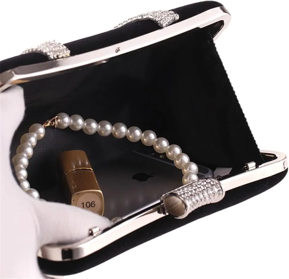 Women's Bag Diamonds Finger Evening Party Bag U Flannel Bag