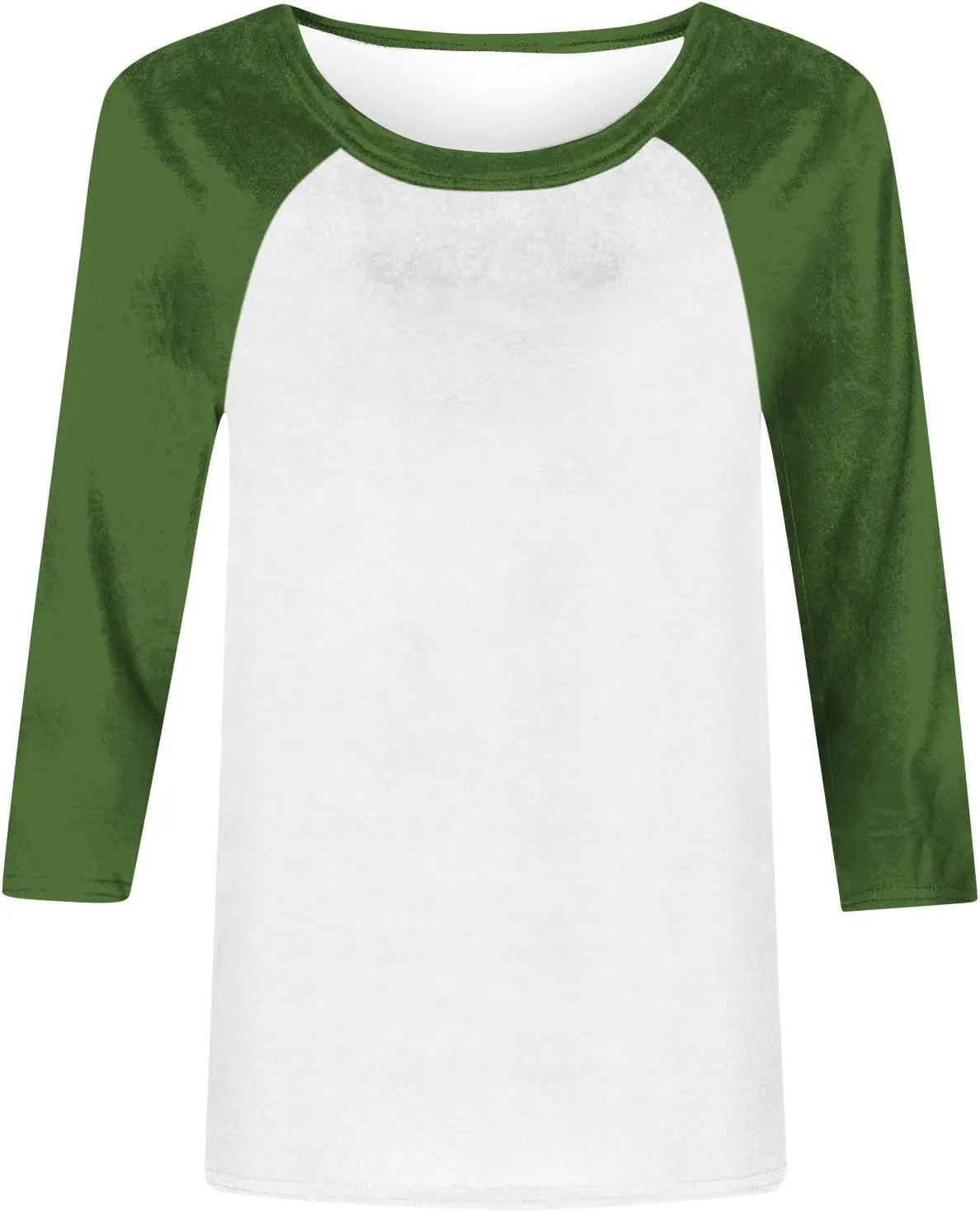 Womens Baseball Shirts 3/4 Sleeve Casual Workout T-Shirts Color Block Cute Comfy Blouses College Spring Summer Tops