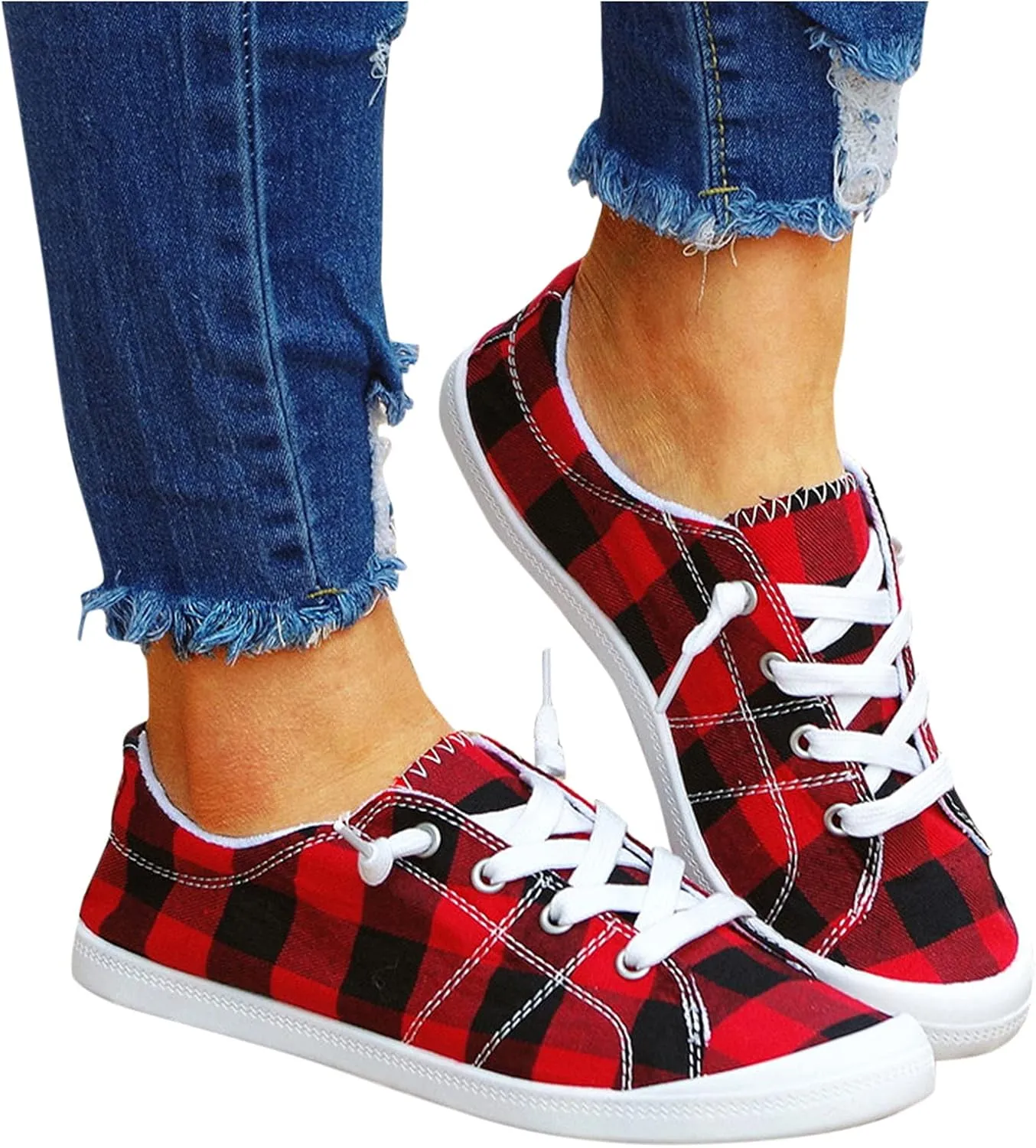 Womens Fashion Platform Sneakers 2023 Zapatos Negros para Mujer De Tacon Shoes for Women Sneakers Trendy Black White Sneakers Slip Ons for Women Platform Zapatos Comodos para Mujer De Vestir Anchos