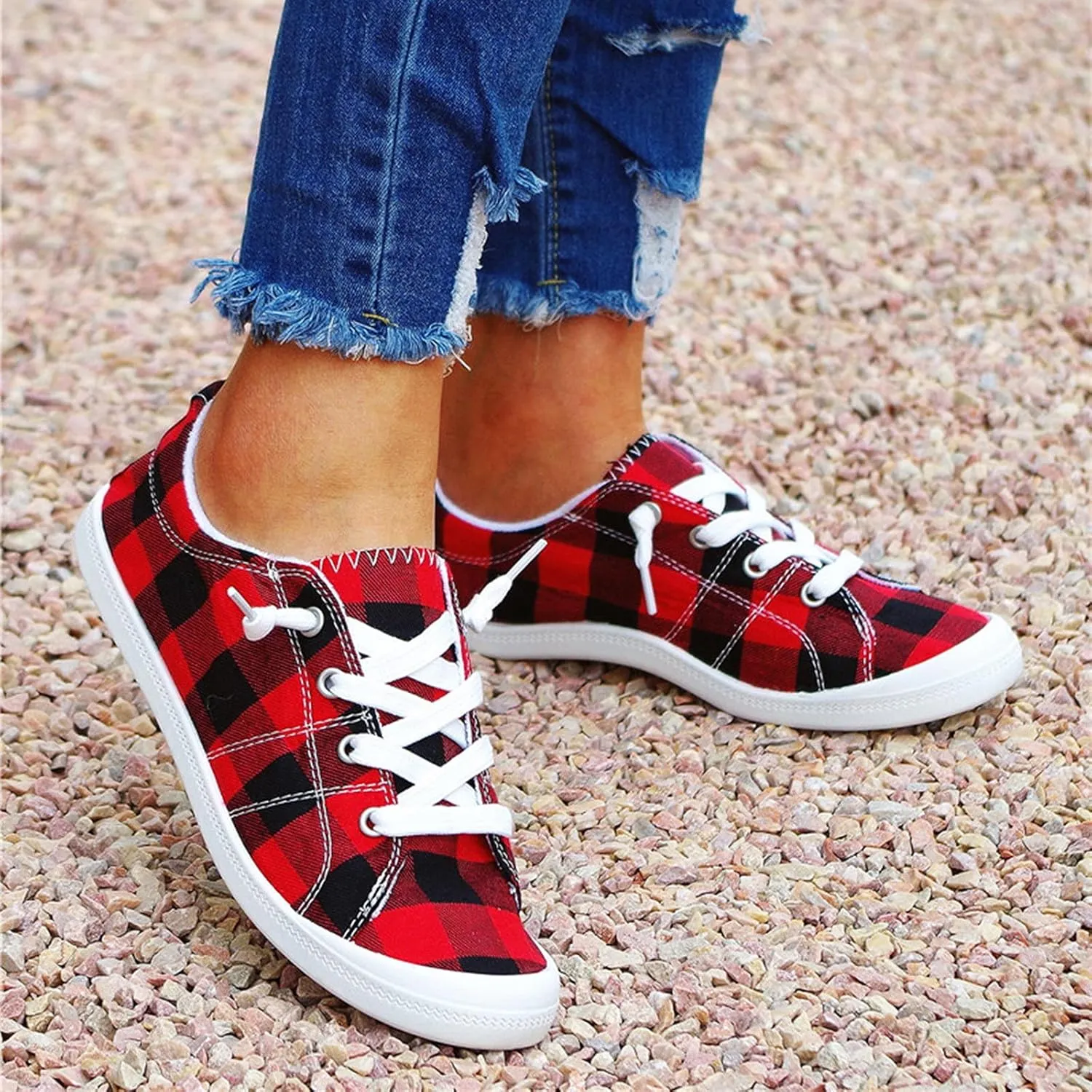 Womens Fashion Platform Sneakers 2023 Zapatos Negros para Mujer De Tacon Shoes for Women Sneakers Trendy Black White Sneakers Slip Ons for Women Platform Zapatos Comodos para Mujer De Vestir Anchos