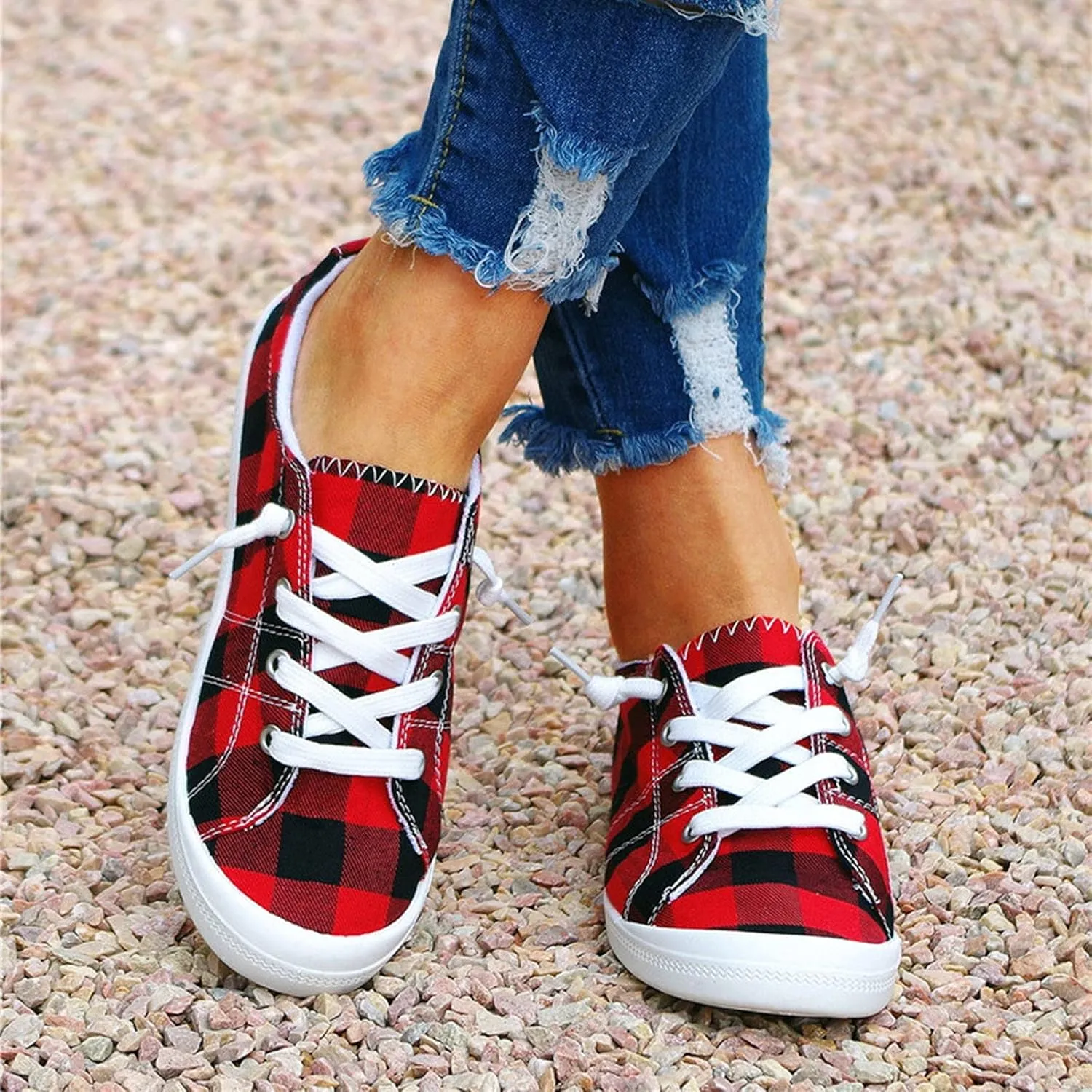Womens Fashion Platform Sneakers 2023 Zapatos Negros para Mujer De Tacon Shoes for Women Sneakers Trendy Black White Sneakers Slip Ons for Women Platform Zapatos Comodos para Mujer De Vestir Anchos