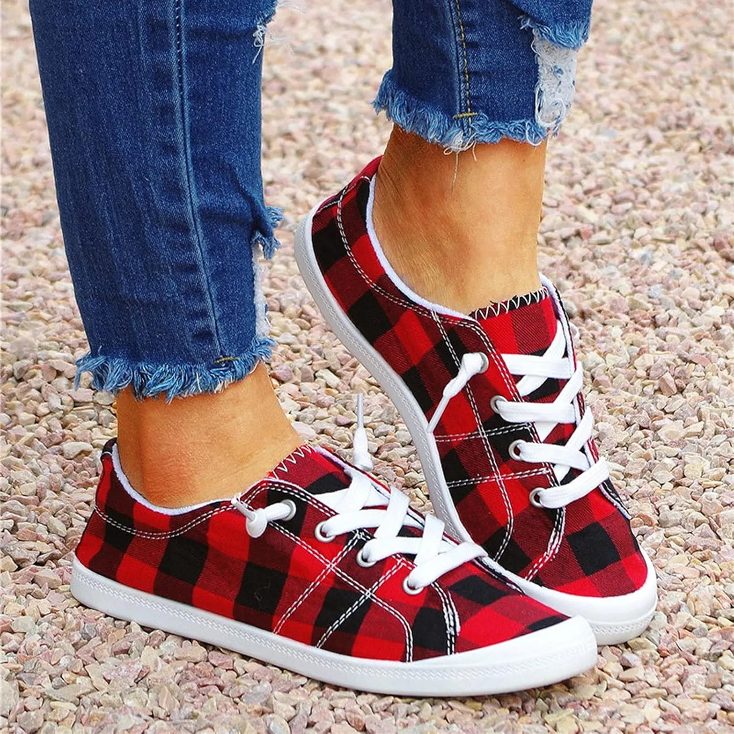 Womens Fashion Platform Sneakers 2023 Zapatos Negros para Mujer De Tacon Shoes for Women Sneakers Trendy Black White Sneakers Slip Ons for Women Platform Zapatos Comodos para Mujer De Vestir Anchos