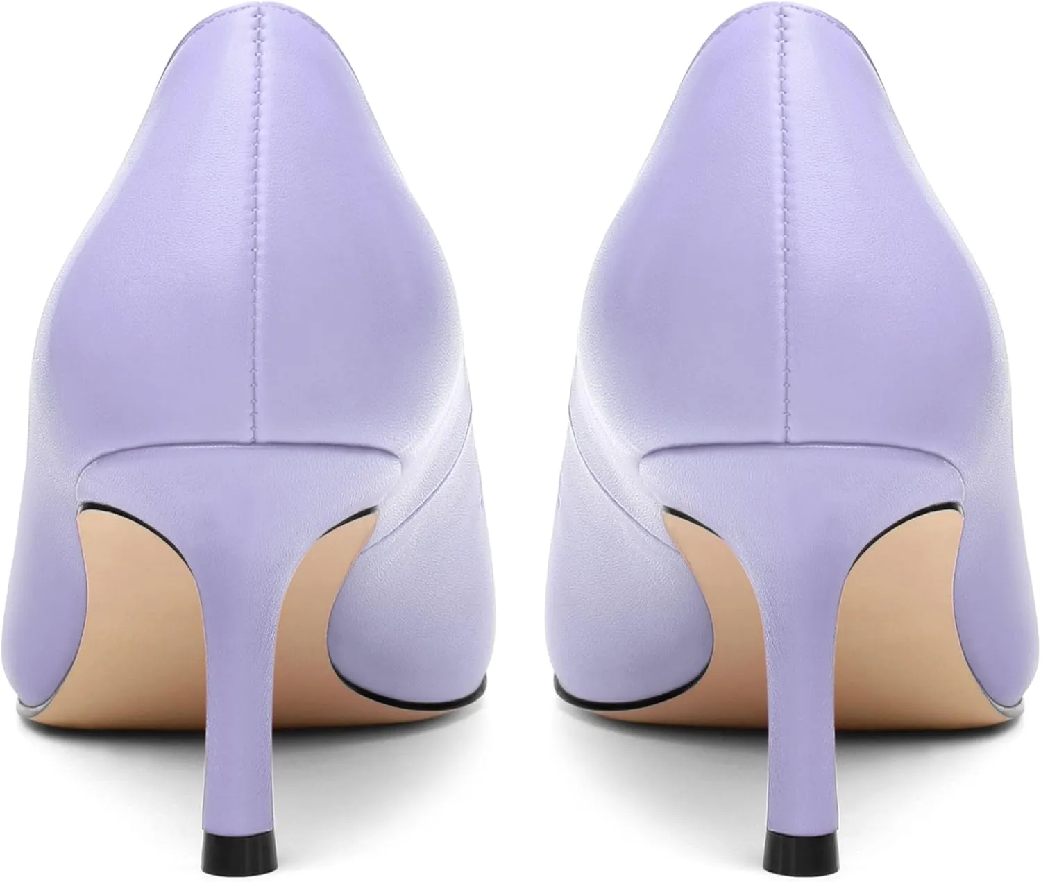 Women's Pumps, Pointed Closed Toe Kitten Heels for Women, Comfortable Mid Heel Women's Dress Shoes 2.5 inch