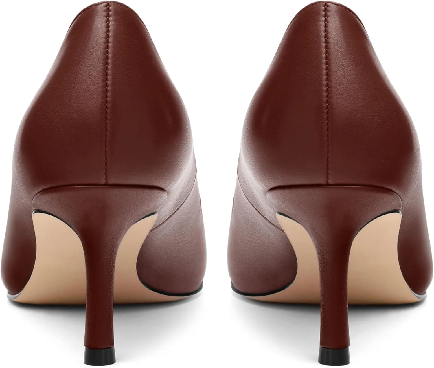 Women's Pumps, Pointed Closed Toe Kitten Heels for Women, Comfortable Mid Heel Women's Dress Shoes 2.5 inch
