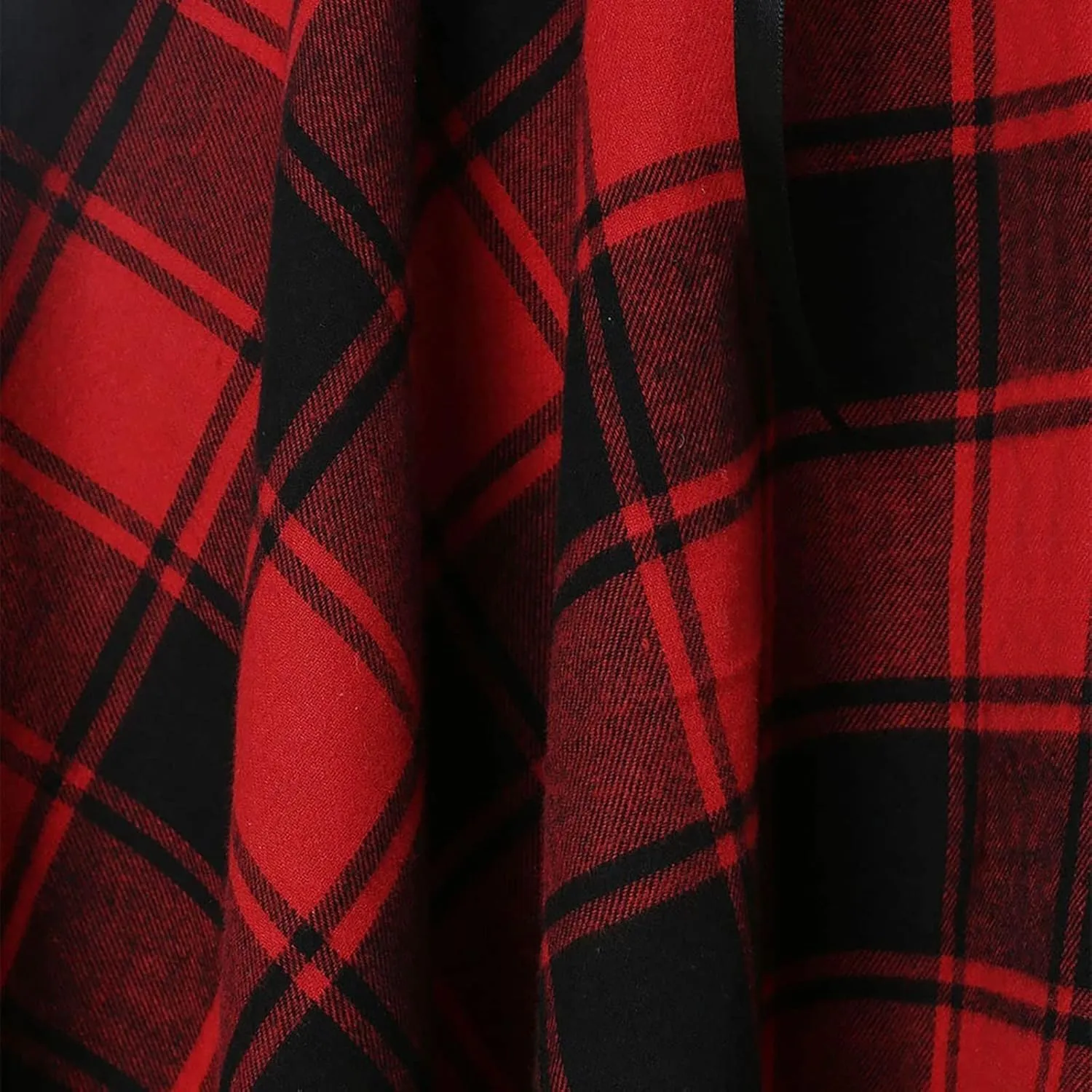 Women's Spring Dresses 2024 Fashion Sleeveless Cold Shoulder Cross Up Plaid Print Irregular Dress, S-2Xl