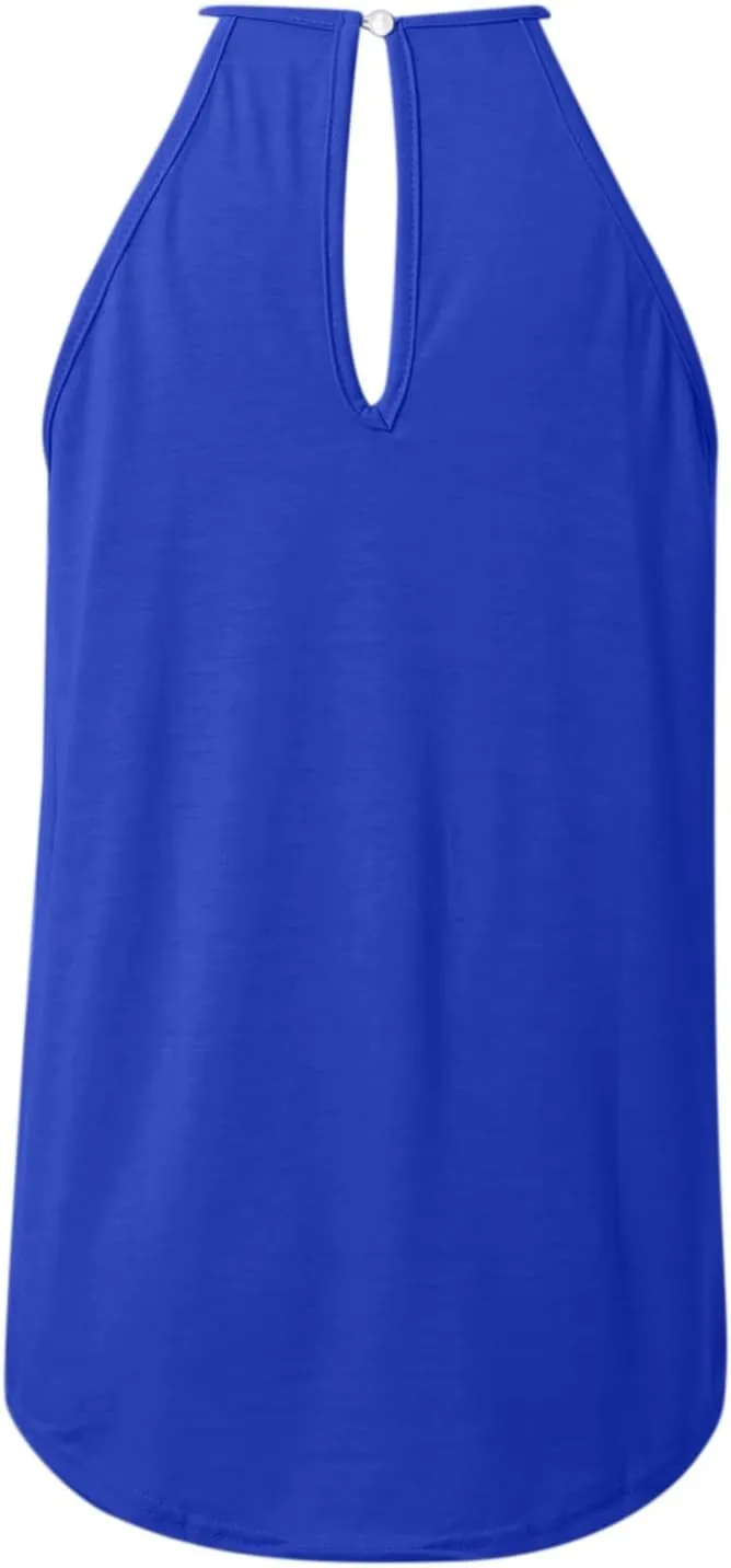 Women's Summer Halter Spaghetti Strap Flowy Tank Tops Sleeveless Shirts Blouses Lace Cami Camisole
