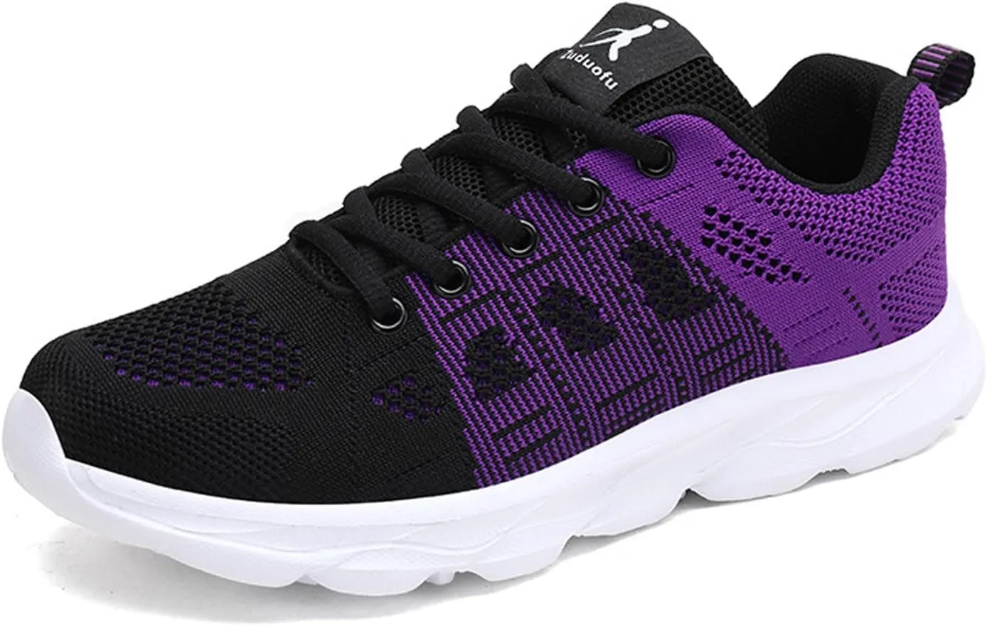 Womens Walking Running Shoes Lightweight Non Slip Tennis Fashion Sneakers Colorblock Platform Lace-Up Breathable Casual Shoes